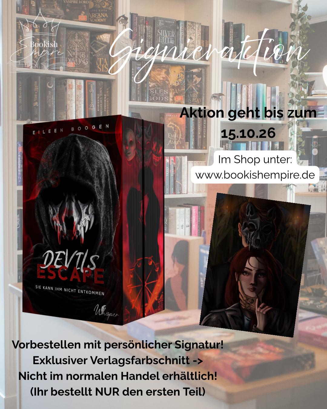 Devils Escape - Sie kann ihm nicht entkommen - Special Farbschnitt - Signieraktion