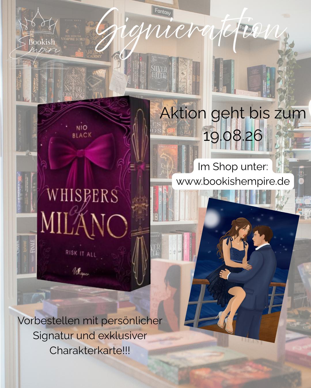 Whispers of Milano - Signieraktion