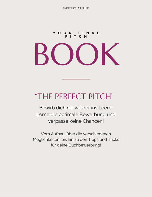 The Perfect Pitch - Bewerbungshilfe