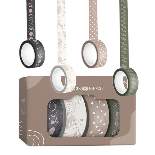 Washi Tapes - 4 Dekoklebebänder aus Papier
